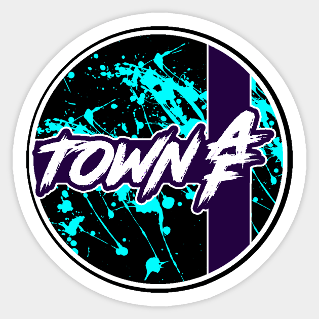 Town AF (Front and Back Design) Sticker by TownAF